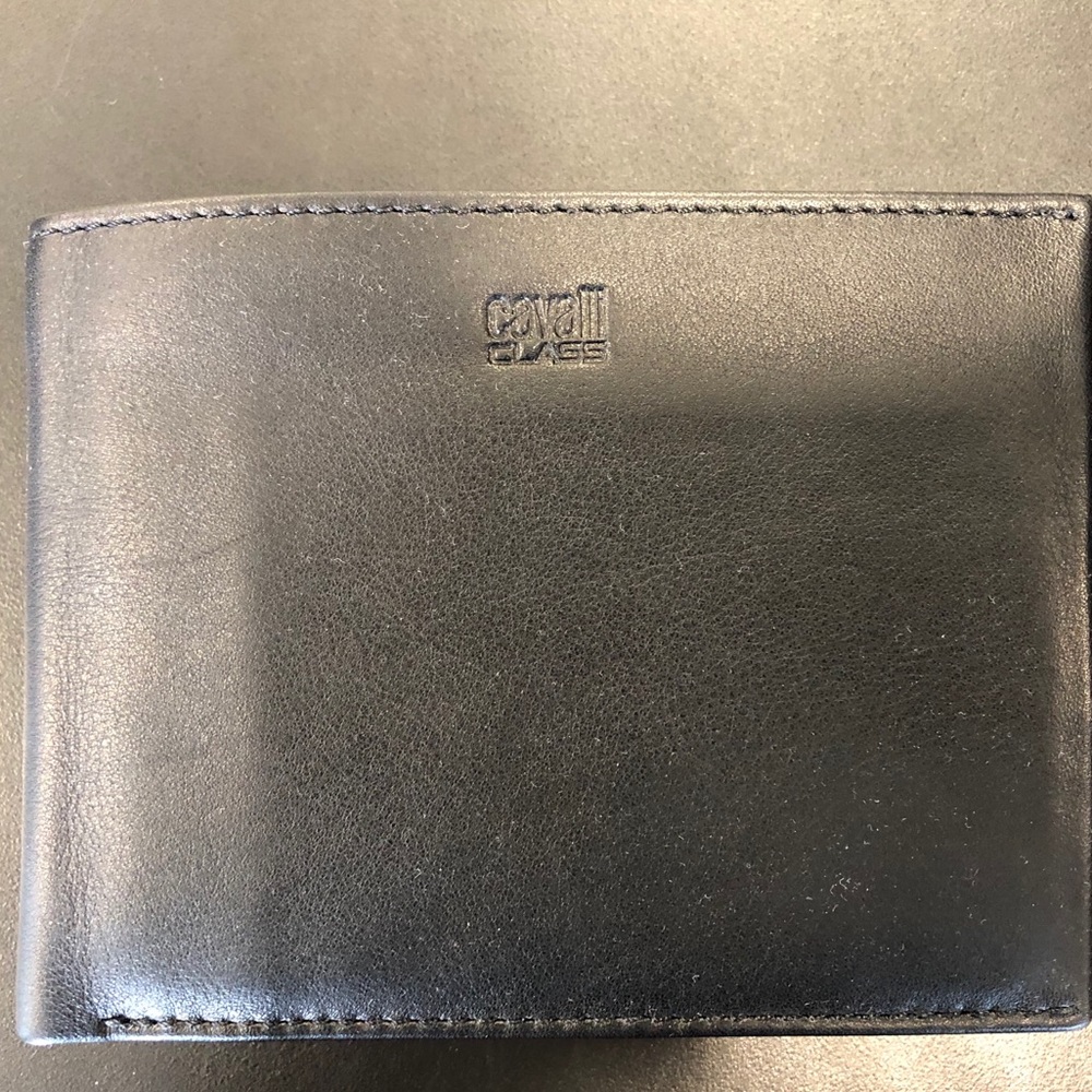 Cavalli Class Leather Black Men’s Wallet